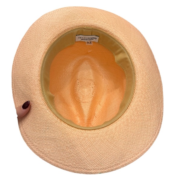 SensiStudio Hand Painted Panama Hat - Picture 4 of 5